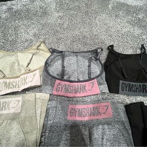 Gymshark Flex Activewear Sets - Black, Gray, Pink $60 for all three!